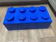 RARE LEGO 8-Stud Mini Storage Box - Blue stop stepping on Legos at night