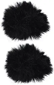 DRESSOOS Professional Microphone Windsock 2pcs Plush Cover Anti-drop and Moisture Protection for Ktv Use