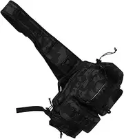 VICASKY Camping Tackle Sling Bag Waterproof Lure Bag for Fishing Hunting Hiking Compact Gear Holder Camouflage Pattern