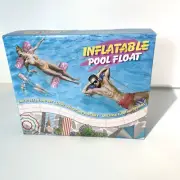 2 Inflatable Pool Float Blue and Pink Hammock Adults Weight capacity 250 Lbs