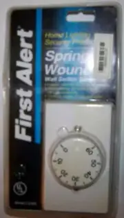 First Alert Spring Wound Wall Switch Timer Model LS360 Controls Lighting