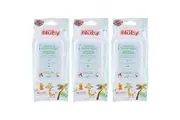 3x Nuby Non-Toxic Food Grade Citroganix Baby Pacifier and Teether Wipes White