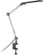 B.K.Licht - Desk Lamp Adjustable from Warm White to Cold White, Swivelling, Touch, Table Lamp, Clamp Lamp, Bedside Lamp, Table Lamp, Office Lamp, Reading Lamp, Bed, 66.7 x 70.3 cm, Black
