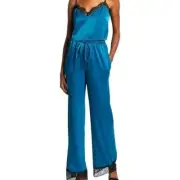 AIDAN MATTOX Charmeuse And Lace Cami Set Two-piece 10 NWT