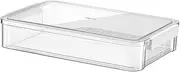 UTHCLO Stackable Plastic Storage Box for Documents and Magazines File Storage Holder Snap Tight Buckle Office Organizer for Home and Desk Use