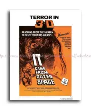 it came from outer space 1953 classic horror movie poster 8x10"print cabin decor