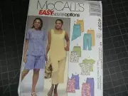 VTG McCalls 4097 Sewing Pattern Uncut Summer Top Shorts Plus Size RR 18W-24W