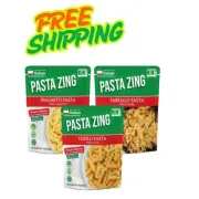 Pasta Zing Microwavable Variety Pasta Pack of 7 | 2x Farfalle | 3x Spaghetti ...