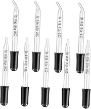 BUGUUYO 40 Pcs Glass Dropper Capacity Essential Oils Pipette with Straight Tip Rubber Bulb for Accurate Measurement and Easy Cleaning for Lab and Home Use