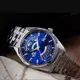 【ORIENT 東方錶】RA-BA0003L 日期星期 萬年曆 鋼錶帶 機械男錶 藍/銀 43.5mm 台南時代鐘錶