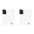 2x Jasart Studio 14x18" Wood Thin Edge Cotton Stretched Blank Canvas 380GSM WHT