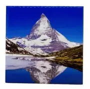 The Matterhorn Alps Ceramic Tile Trivet Coaster Travel Souvenir 4" x 4"