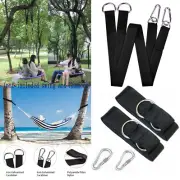 2Pcs 5ft Tree Swing Hanging Straps & Hooks Outdoor Hammock Strong Tree Straps
