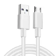USB Type-A to Micro USB Lead Phone Device Charging Data Cable White - 102153WHITE100V8, 1m