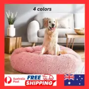 i.Pet Pet Bed Dog Cat 90cm Large Calming Soft Plush Bed pink /white/grey/charcoa