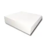 High Density Square Cut Upholstery Foam 4'' x 24'' x 24'' Couch Cushion, Dini...