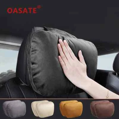 Car Headrest Neck Support Seat Soft Universal Adjustable NeckPillow Waist Pillow
