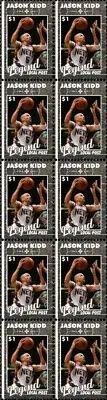 JASON KIDD BASKETBALL LEGEND MINT VIGNETTE STAMP STRIP OF 10 #2