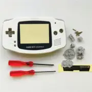 GBA Nintendo Game Boy Advance Replacement Housing Shell Screen Lens White USA!