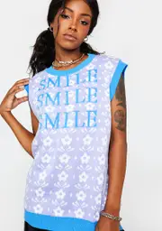 [Daisy Street] Smile Knitted Sweater Vest