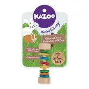 Kazoo Exclusive Nibble & Gnaw Wooden Ube Rings Small Pet Toy