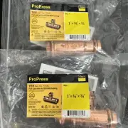 Viega ProPress 1 in. x 3/4 in. x 3/4 in. Press Copper Reducing Tee Fitting (2PK)