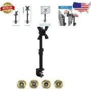 Ergonomic Single VESA Monitor Mount with 360° Swivel & 15° Tilt for Home Offices