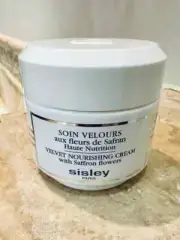 EMPTY Sisley-Paris Velvet Nourishing Cream JAR - Glass w/ plastic lid & OEM Box