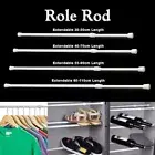 Curtain Rail Pole Rod Telescopic Tension Extendable Spring Loaded Pole Rod