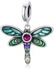 [DOYIS] Dragonfly Charms Fit for Pandora Charms Bracelets Sterling Silver Women's Charm Bead Bracelets with Cubic Zirconia Christmas for Women Girls
