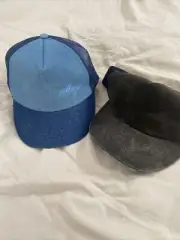 collage trucker Skate hat cap corduroy and canvas U Get 2 Mesh Snap back Vintage
