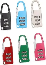 OATIPHO 6Pcs Password Padlock for Luggage and Backpack Security Easy to Use Combination Locks for Travel Gym and School Lightweight and Portable Storage Case Locks