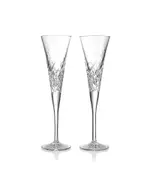 Waterford Wishes Happy Celebrations Toasting Flutes, Set of 2