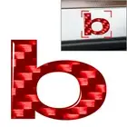 Window Door Wall Badge Emblem Lowercase Alphabet Letter b Decals Stickers Red