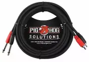 Pig Hog - PD-R1415 - Dual RCA (Male) to Dual 1/4 - 15 ft.- Black