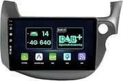 MISONDA 10inch IPS 2 Din Android Car Radio Stereo for Honda Fit/Jazz RHD 2007-2014 - [4G+64G] - [Built-in DAB+Carplay+GPS Navi ] - Free Camera+Mic SWC 4G WiFi RDS FM AM Head Unit