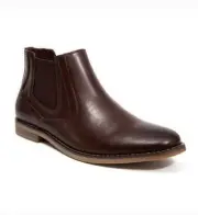 Deer Stage Men's Mikey Dress Comfort Chelsea Boots Brown Size 12 M NIB