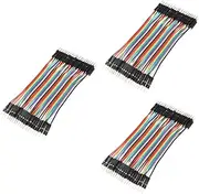 jojofuny 120pcs Male to Male Jumper Wires Breadboard Cables Spacing for Electronic Projects Wire and Hard Connectors