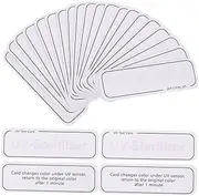 Mobestech 20pcs UV Intensity Card UV Test Strips UV Indicator Cards Lazy Spa Test Strips Tester Testing Kit Hot Tub Test Strips Monitors Pond Test Kit Detection Cards Pool Paper