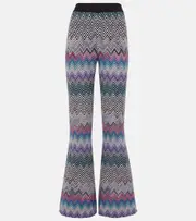 [Missoni] Missoni Zig Zag flared pants UK 12 multicoloured