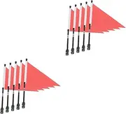 SUPVOX 10 Sets Cycling Accessories Boys and Girls Bike Handlebar Flags Safety Flag Kit