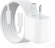 New Airpods 4 Charger, 20W USB C Woven Charging Cord Compatible for Airpods Pro 2nd Gen, USB C to USB C Woven Cable for AirPods Max 2 (2024) Wireless Earbuds, iPhone 15/16 Charging Lead Power Adapter