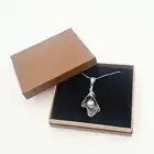 silver925 Tahitian Pearl Necklace 12mm Large baroque with chain & case 20 inch