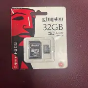 Kingston 32GB Micro SD SDHC SDXC Memory Card
