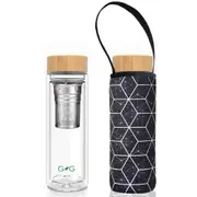 Glass is Greener Double Walled Thermal Tea Infuser Flask + Cover Constellation