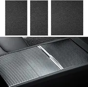 for Tesla Model 3 Highland 2024 Center Console Wrap Kit Carbon Fiber Console Wrap Sticker Interior Decoration Cover Protector Accessories
