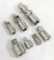 7pc Performance Products Socket Adapter & U-Joint Set New