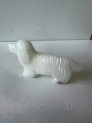 Zuni White Cocker Spaniel fetish Cody Nastacio stone F 4151