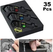 Hex Key Allen Wrench Set, SAE Metric Torx Star Long Arm Ball End Tools Steel New