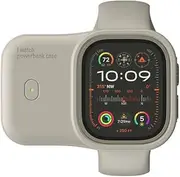 Portable Apple Watch Charger Power Bank Case USB C, iWatch Charger Fast Charging, 1200mAh for Apple Watch Series Ultra 2/Ultra, Travel Essentials, Sports, Outdoor, 49mm, Mini Magnetic Battery Band